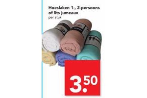 hoeslaken 1 2 persoons of lits jumeaux