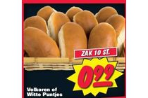 volkoren of witte puntjes