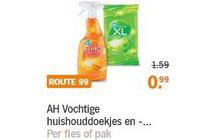 ah vochtige huishouddoekjes en sprays