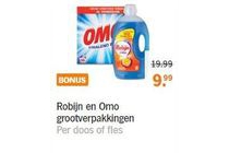 robijn en omo grootverpakkingen