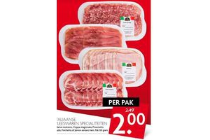 italiaanse vleeswaren specialiteiten