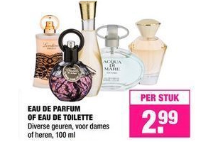 eau de parfum of eau de toilette