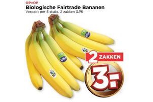 biologische fairtrade bananen