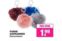 pluizige sleutelhanger