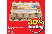 verse scharreleieren klasse m