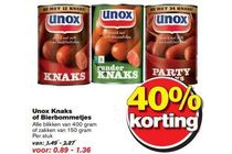 unox knaks of bierbommetjes