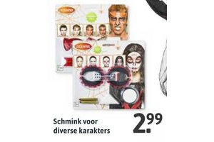 schmink voor diverse karakters xenos