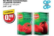 del monte tomatenblokjes of gepelde tomaten