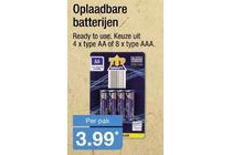 oplaadbare batterijen