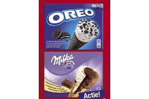 Het strand Nieuwsgierigheid munitie Oreo en Milka ijs pakken à 4 x 110 ml nu per pak voor €1,69 - Beste.nl