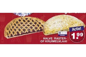 halve raster of kruimelvlaai