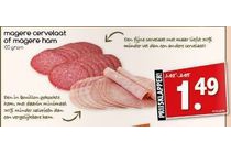 magere cervelaat of magere ham
