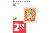 zoete aardappelfriet