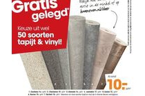 keuze uit 50 soorten tapijt en vinyl