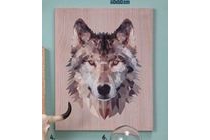 canvas wolf