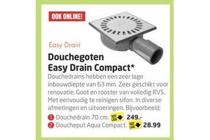douchegoten easy drain compact