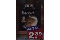 moreno espresso