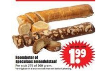 roomboter of speculaas amandelstaaf