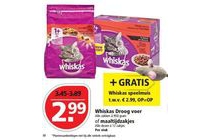 whiskas droog voer of maaltijdzakjes