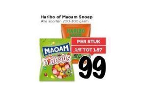 haribo en maoam snoep