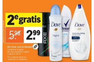 alle dove axe en rexona