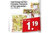 roerbakgroenten chinees italiaans of fijn gesneden