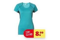 leontien damen sport t shirt met korte mouwen