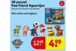 Levering vragen Slot 3D puzzel Paw Patrol figuurtjes voor €4,99 - Beste.nl