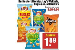 doritos tortillachips lay s wokkels bugles en of hamka s