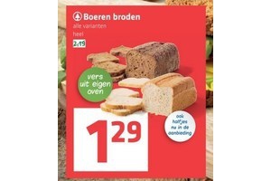 spar boeren broden