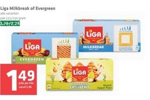 liga milkbreak of evergreen