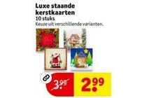 luxe staande kerstkaarten