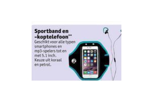 sportband met koptelefoon