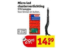 micro led clusterverlichting