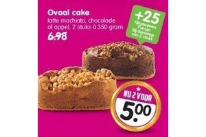 ovaal cake