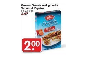 queens ovenvis met groente tomaat en paprika