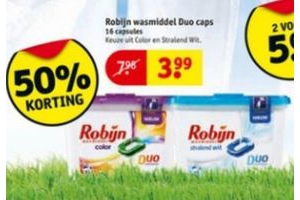 robijn wasmiddel duo caps