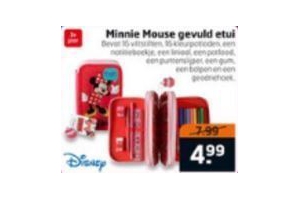 minnie mouse gevuld etui