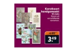 kerstkaart handgemaakt