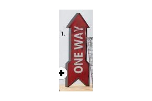 decoratiepijl one way