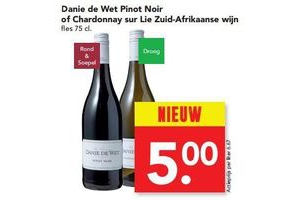 danie de wet pinot noir of chardonnay sur lie zuid afrikaanse wijn