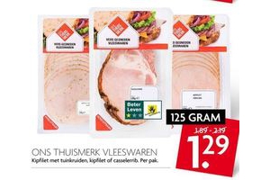 ons thuismerk vleeswaren