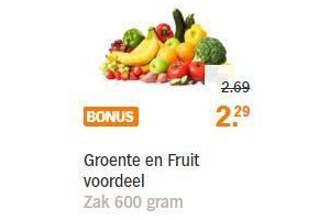 groente en fruit voordeel