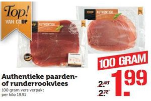 authentieke paardenof runderrookvlees