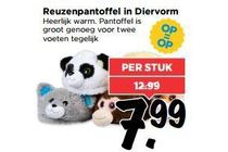 reuzenpantoffel in diervorm