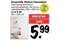 dreamlife molton hoeslaken