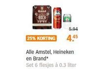 alle amstel heineken en brand