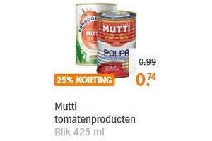 mutti tomatenproducten