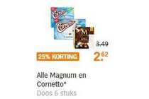alle magnum en cornetto