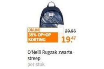 o neill rug zak zwar te streep